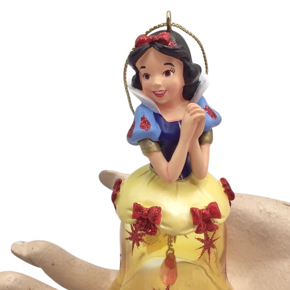 Vintage 1999 Disney Snow White Bell Ornament,Vintage Glass Christmas Decoration - Picture 3 of 13